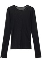 【クラネ/CLANE】のSHEER TULLE TOPS Tシャツ/カットソー 人気、トレンドファッション・服の通販 founy(ファニー) ファッション Fashion レディースファッション Fashion for Women トップス・カットソー Cut & Sew Tops シャツ・ブラウス・オフィスカジュアル Elegant Blouses & Button-Ups ロングTシャツ・Tシャツ Longline T-Shirts & Tees カットソー・ベーシックTシャツ Cut-and-Sewn Tops / Stretch Tees & Basics インナー Innerwear カットソー Cut and Sewn Top スリーブ Sleeve, Long Sleeve / Short Sleeve チャーム Charm, Pendant パイピング Piping, Trim Design ロング Long, Long-Length エレガント 上品 Elegant 今季 This Season, Current Season 夏 Summer 新作・新入荷 New Arrivals / New In 春 Spring S/S・春夏 SS, Spring/Summer, Warm Season thumbnail BLACK|ID: prp329100004887188 ipo3291000000036489162