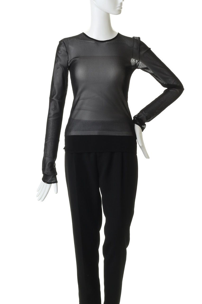 【クラネ/CLANE】のSHEER TULLE TOPS Tシャツ/カットソー 人気、トレンドファッション・服の通販 founy(ファニー) 　ファッション　Fashion　レディースファッション　Fashion for Women　トップス・カットソー　Cut & Sew Tops　シャツ・ブラウス・オフィスカジュアル　Elegant Blouses & Button-Ups　ロングTシャツ・Tシャツ　Longline T-Shirts & Tees　カットソー・ベーシックTシャツ　Cut-and-Sewn Tops / Stretch Tees & Basics　インナー　Innerwear　カットソー　Cut and Sewn Top　スリーブ　Sleeve, Long Sleeve / Short Sleeve　チャーム　Charm, Pendant　パイピング　Piping, Trim Design　ロング　Long, Long-Length　エレガント 上品　Elegant　今季　This Season, Current Season　夏　Summer　新作・新入荷　New Arrivals / New In　春　Spring　S/S・春夏　SS, Spring/Summer, Warm Season　other-2|ID: prp329100004887188 ipo3291000000036489163