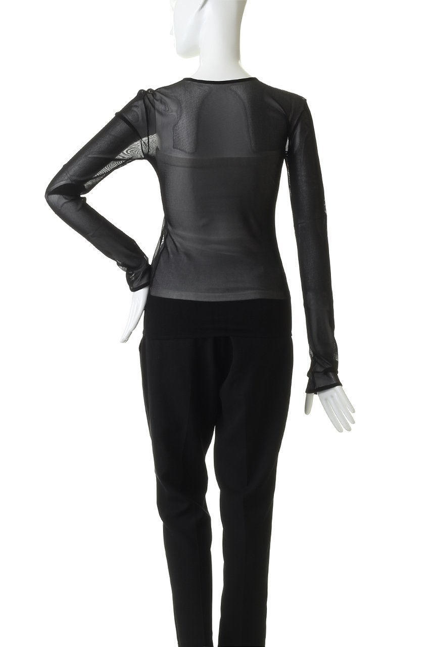 【クラネ/CLANE】のSHEER TULLE TOPS Tシャツ/カットソー 人気、トレンドファッション・服の通販 founy(ファニー) 　ファッション　Fashion　レディースファッション　Fashion for Women　トップス・カットソー　Cut & Sew Tops　シャツ・ブラウス・オフィスカジュアル　Elegant Blouses & Button-Ups　ロングTシャツ・Tシャツ　Longline T-Shirts & Tees　カットソー・ベーシックTシャツ　Cut-and-Sewn Tops / Stretch Tees & Basics　インナー　Innerwear　カットソー　Cut and Sewn Top　スリーブ　Sleeve, Long Sleeve / Short Sleeve　チャーム　Charm, Pendant　パイピング　Piping, Trim Design　ロング　Long, Long-Length　エレガント 上品　Elegant　今季　This Season, Current Season　夏　Summer　新作・新入荷　New Arrivals / New In　春　Spring　S/S・春夏　SS, Spring/Summer, Warm Season　other-4|ID: prp329100004887188 ipo3291000000036489165