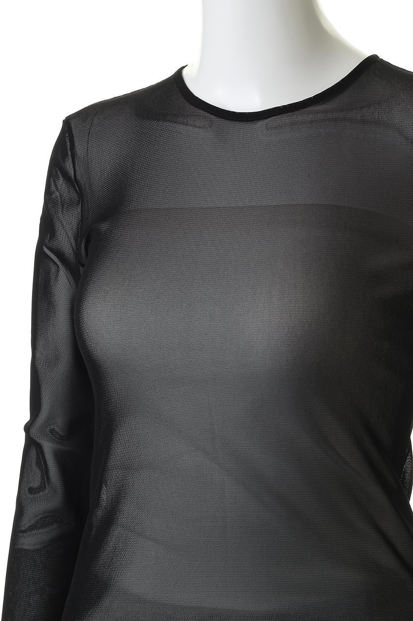 【クラネ/CLANE】のSHEER TULLE TOPS Tシャツ/カットソー 人気、トレンドファッション・服の通販 founy(ファニー) 　ファッション　Fashion　レディースファッション　Fashion for Women　トップス・カットソー　Cut & Sew Tops　シャツ・ブラウス・オフィスカジュアル　Elegant Blouses & Button-Ups　ロングTシャツ・Tシャツ　Longline T-Shirts & Tees　カットソー・ベーシックTシャツ　Cut-and-Sewn Tops / Stretch Tees & Basics　インナー　Innerwear　カットソー　Cut and Sewn Top　スリーブ　Sleeve, Long Sleeve / Short Sleeve　チャーム　Charm, Pendant　パイピング　Piping, Trim Design　ロング　Long, Long-Length　エレガント 上品　Elegant　今季　This Season, Current Season　夏　Summer　新作・新入荷　New Arrivals / New In　春　Spring　S/S・春夏　SS, Spring/Summer, Warm Season　other-5|ID: prp329100004887188 ipo3291000000036489166