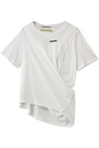 【プランク プロジェクト/PRANK PROJECT】のハーフスリーブドレストップ 人気、トレンドファッション・服の通販 founy(ファニー) ファッション Fashion レディースファッション Fashion for Women トップス・カットソー Cut & Sew Tops シャツ・ブラウス・オフィスカジュアル Elegant Blouses & Button-Ups ロングTシャツ・Tシャツ Longline T-Shirts & Tees カットソー・ベーシックTシャツ Cut-and-Sewn Tops / Stretch Tees & Basics ワンピース Dresses フォーマル・パーティードレス・結婚式用ドレス Elegant & Casual Dresses カットソー Cut and Sewn Top キュプラ Cupro, Eco Fabric ショート Short, Short Length シンプル Simple, Minimal スリーブ Sleeve, Long Sleeve / Short Sleeve ドレープ Drape, Draping Fabric エレガント 上品 Elegant 再入荷 Restock / Back in Stock 半袖 Short Sleeve, Half Sleeve thumbnail WHT(ホワイト)|ID: prp329100004887191 ipo3291000000036489178