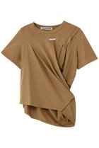 【プランク プロジェクト/PRANK PROJECT】のハーフスリーブドレストップ 人気、トレンドファッション・服の通販 founy(ファニー) ファッション Fashion レディースファッション Fashion for Women トップス・カットソー Cut & Sew Tops シャツ・ブラウス・オフィスカジュアル Elegant Blouses & Button-Ups ロングTシャツ・Tシャツ Longline T-Shirts & Tees カットソー・ベーシックTシャツ Cut-and-Sewn Tops / Stretch Tees & Basics ワンピース Dresses フォーマル・パーティードレス・結婚式用ドレス Elegant & Casual Dresses カットソー Cut and Sewn Top キュプラ Cupro, Eco Fabric ショート Short, Short Length シンプル Simple, Minimal スリーブ Sleeve, Long Sleeve / Short Sleeve ドレープ Drape, Draping Fabric エレガント 上品 Elegant 再入荷 Restock / Back in Stock 半袖 Short Sleeve, Half Sleeve thumbnail CML(キャメル)|ID: prp329100004887191 ipo3291000000036489179