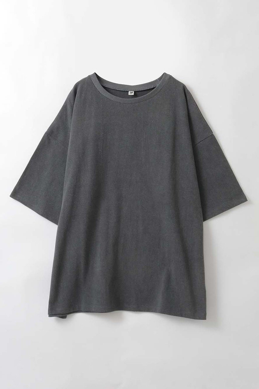 【ハー/HER.】の【3/26 12:00販売開始】オーバーコットンTシャツ インテリア・キッズ・メンズ・レディースファッション・服の通販 founy(ファニー) 　ファッション　Fashion　レディースファッション　Fashion for Women　トップス・カットソー　Cut & Sew Tops　シャツ・ブラウス・オフィスカジュアル　Elegant Blouses & Button-Ups　ロングTシャツ・Tシャツ　Longline T-Shirts & Tees　カットソー・ベーシックTシャツ　Cut-and-Sewn Tops / Stretch Tees & Basics　ショート　Short, Short Length　スリーブ　Sleeve, Long Sleeve / Short Sleeve　ボックス　Boxy, Box Shape　ルーズ　Loose, Oversized　新作・新入荷　New Arrivals / New In　チャコールグレー|ID: prp329100004887192 ipo3291000000036489189