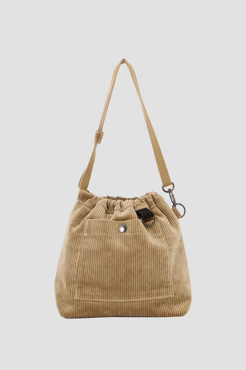 【マーガレットハウエル/MARGARET HOWELL】のHEAVY CORDUROY インテリア・キッズ・メンズ・レディースファッション・服の通販 founy(ファニー) 　ファッション　Fashion　レディースファッション　Fashion for Women　バッグ　Bags　クラシック　Classic, Timeless Style　コーデュロイ　Corduroy, Cord Fabric　フォルム　Silhouette, Form　ポケット　Pocket, Pocket Detail　エレガント 上品　Elegant　定番　Standard, Basic Item　巾着　Drawstring Bag, Kinchaku　新作・新入荷　New Arrivals / New In　ベージュ|ID: prp329100004887199 ipo3291000000036491085