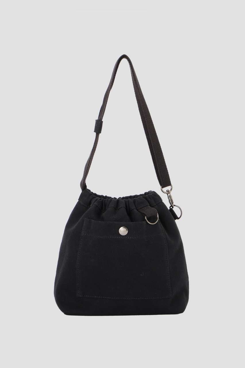 【マーガレットハウエル/MARGARET HOWELL】のDRY COTTON SUEDE インテリア・キッズ・メンズ・レディースファッション・服の通販 founy(ファニー) 　ファッション　Fashion　レディースファッション　Fashion for Women　バッグ　Bags　フォルム　Silhouette, Form　ポケット　Pocket, Pocket Detail　ランダム　Random, Irregular　巾着　Drawstring Bag, Kinchaku　新作・新入荷　New Arrivals / New In　ブラック|ID: prp329100004887201 ipo3291000000036491100