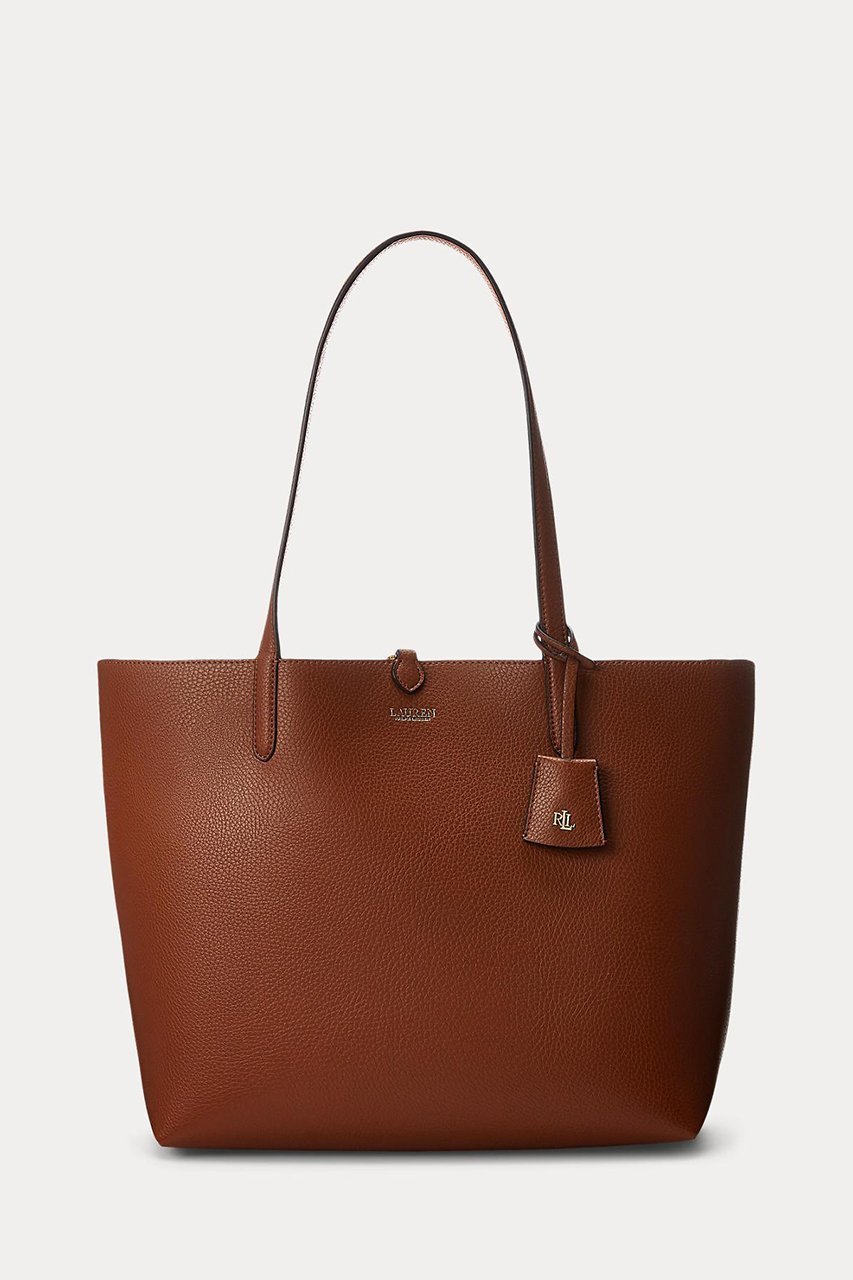 【ラルフローレン/RALPH LAUREN】の【POLO RALPH LAUREN】フェイクレザー リバーシブル トート インテリア・キッズ・メンズ・レディースファッション・服の通販 founy(ファニー) 　ファッション　Fashion　レディースファッション　Fashion for Women　バッグ　Bags　ユニセックス　Unisex, Genderless　シンプル　Simple, Minimal　フェイクレザー　Faux Leather, PU Leather　フロント　Front, Front Design　プリント　Print, Printed Pattern　リバーシブル　Reversible, Two-Sided　エレガント 上品　Elegant　新作・新入荷　New Arrivals / New In　ブラウン|ID: prp329100004887203 ipo3291000000036491121