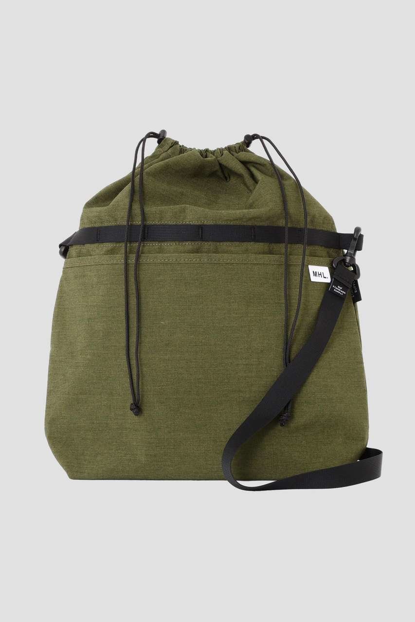 【マーガレットハウエル/MARGARET HOWELL】のSTANDARD SUPPLY FOR MHL. インテリア・キッズ・メンズ・レディースファッション・服の通販 founy(ファニー) 　ファッション　Fashion　レディースファッション　Fashion for Women　バッグ　Bags　アウトドア　Outdoor Clothing　傘　Umbrella, Parasol　巾着　Drawstring Bag, Kinchaku　ショルダー　Shoulder, Shoulder Strap　スクエア　Square, Square Shape　スタンダード　Standard, Basic　タイプライター　Typewriter Fabric, Crisp Cotton　チャーム　Charm, Pendant　ポケット　Pocket, Pocket Detail　ポーチ　Pouch, Small Case　旅行　Travel　新作・新入荷　New Arrivals / New In　カーキ|ID: prp329100004887224 ipo3291000000036491258