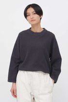 【マーガレットハウエル/MARGARET HOWELL】のCOTTON JERSEY MESH TOP グレー|ID: prp329100004887246 ipo3291000000036879830