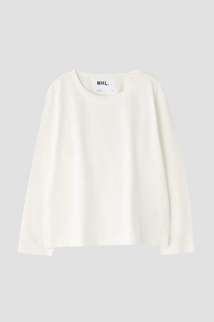 【マーガレットハウエル/MARGARET HOWELL】のDRY COTTON JERSEY TOP 人気、トレンドファッション・服の通販 founy(ファニー) 　ファッション　Fashion　レディースファッション　Fashion for Women　トップス・カットソー　Cut & Sew Tops　シャツ・ブラウス・オフィスカジュアル　Elegant Blouses & Button-Ups　ロングTシャツ・Tシャツ　Longline T-Shirts & Tees　カットソー・ベーシックTシャツ　Cut-and-Sewn Tops / Stretch Tees & Basics　カットソー　Cut and Sewn Top　シンプル　Simple, Minimal　スリーブ　Sleeve, Long Sleeve / Short Sleeve　ロング　Long, Long-Length　ヴィンテージ　Vintage Style　新作・新入荷　New Arrivals / New In　other-4|ID: prp329100004887260 ipo3291000000036491557