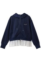 【ミュベール/MUVEIL】の裾レース裏毛パーカー 人気、トレンドファッション・服の通販 founy(ファニー) ファッション Fashion レディースファッション Fashion for Women トップス・カットソー Cut & Sew Tops シャツ・ブラウス・オフィスカジュアル Elegant Blouses & Button-Ups レディースパーカー・カジュアルフーディー Casual Hoodies & Sweatshirts ロングTシャツ・Tシャツ Longline T-Shirts & Tees スウェット・クルーネックトップス Sweatshirts & Crewnecks / Relaxed Fit Sweat Tops カットソー・ベーシックTシャツ Cut-and-Sewn Tops / Stretch Tees & Basics インナー Innerwear セットアップ Set-Up, Coordinated Outfit パーカー Hoodie, Parka レース Lace, Lace Fabric エレガント 上品 Elegant 再入荷 Restock / Back in Stock |ID:prp329100004887274