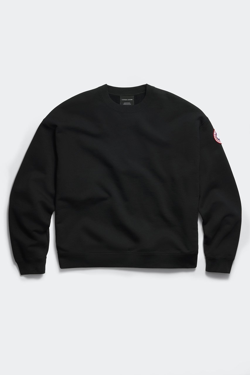 【カナダグース/CANADA GOOSE / MEN】の【MEN】1286M Rove Crew ローヴ クルー インテリア・キッズ・メンズ・レディースファッション・服の通販 founy(ファウニー) 　ファッション　Fashion　メンズファッション　Fashion for Men　トップス・カットソー　Cut & Sew Tops　メンズシャツ　Shirts　なめらか　Smooth, Silky Texture　スリーブ　Sleeve, Long Sleeve / Short Sleeve　フィット　Fit, Slim Fit　リブニット　Rib Knit, Ribbed Knit　リラックス　Relax, Relaxed Fit　ロング　Long, Long-Length　定番　Standard, Basic Item　ブラック|ID: prp329100004887276 ipo3291000000037021146