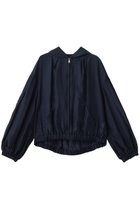 【スリー ドッツ/three dots】のシャイニーシャツ ジップアップフーディ ネイビー|ID: prp329100004887295 ipo3291000000036525786