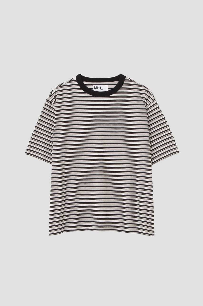 【その他のブランド/Other】のCOTTON LINEN MULTI STRIPE JERSEY TOP 人気、トレンドファッション・服の通販 founy(ファニー) 　ファッション　Fashion　レディースファッション　Fashion for Women　トップス・カットソー　Cut & Sew Tops　シャツ・ブラウス・オフィスカジュアル　Elegant Blouses & Button-Ups　ロングTシャツ・Tシャツ　Longline T-Shirts & Tees　カットソー・ベーシックTシャツ　Cut-and-Sewn Tops / Stretch Tees & Basics　ショート　Short, Short Length　ストライプ　Stripe, Striped Pattern　スリーブ　Sleeve, Long Sleeve / Short Sleeve　バランス　Balance, Style Balance　リネン　Linen, Linen Fabric　ワイド　Wide, Wide Fit　新作・新入荷　New Arrivals / New In　other-4|ID: prp329100004887301 ipo3291000000036491884