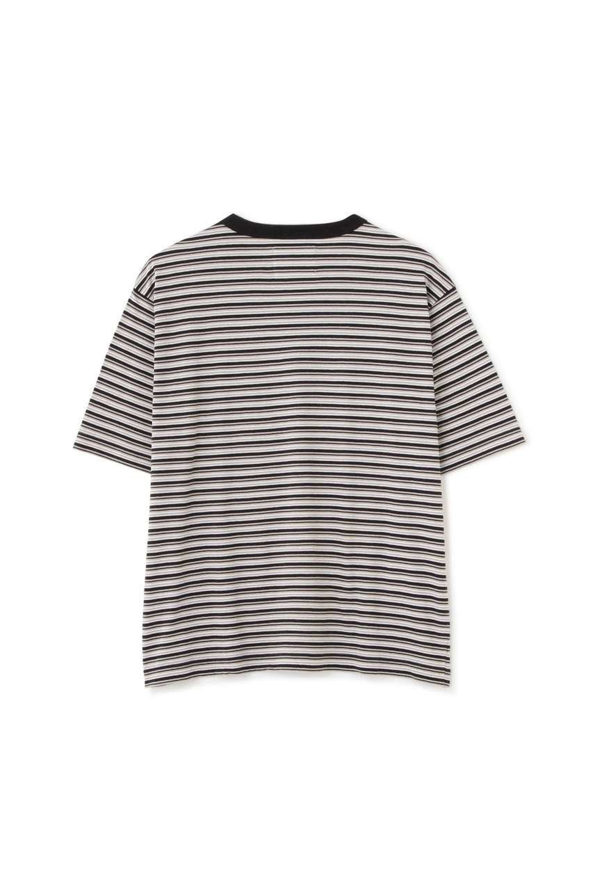 【その他のブランド/Other】のCOTTON LINEN MULTI STRIPE JERSEY TOP 人気、トレンドファッション・服の通販 founy(ファニー) 　ファッション　Fashion　レディースファッション　Fashion for Women　トップス・カットソー　Cut & Sew Tops　シャツ・ブラウス・オフィスカジュアル　Elegant Blouses & Button-Ups　ロングTシャツ・Tシャツ　Longline T-Shirts & Tees　カットソー・ベーシックTシャツ　Cut-and-Sewn Tops / Stretch Tees & Basics　ショート　Short, Short Length　ストライプ　Stripe, Striped Pattern　スリーブ　Sleeve, Long Sleeve / Short Sleeve　バランス　Balance, Style Balance　リネン　Linen, Linen Fabric　ワイド　Wide, Wide Fit　新作・新入荷　New Arrivals / New In　other-5|ID: prp329100004887301 ipo3291000000036491886