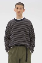 【その他のブランド/Other】のTEXTURED COTTON STRIPE TOP 人気、トレンドファッション・服の通販 founy(ファニー) ファッション Fashion レディースファッション Fashion for Women トップス・カットソー Cut & Sew Tops シャツ・ブラウス・オフィスカジュアル Elegant Blouses & Button-Ups ロングTシャツ・Tシャツ Longline T-Shirts & Tees カットソー・ベーシックTシャツ Cut-and-Sewn Tops / Stretch Tees & Basics シンプル Simple, Minimal ストライプ Stripe, Striped Pattern スリット Slit, Slit Detail スリーブ Sleeve, Long Sleeve / Short Sleeve テクスチャー Texture, Textured Fabric ロング Long, Long-Length 新作・新入荷 New Arrivals / New In thumbnail ネイビー|ID: prp329100004887316 ipo3291000000036491991