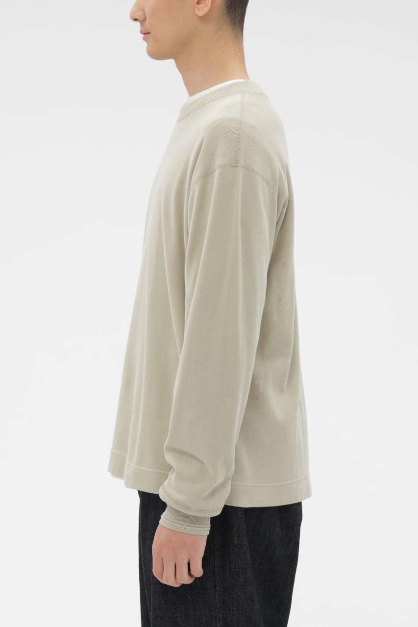 【その他のブランド/Other】のFINE COTTON RIB JERSEY TOP 人気、トレンドファッション・服の通販 founy(ファニー) 　ファッション　Fashion　レディースファッション　Fashion for Women　トップス・カットソー　Cut & Sew Tops　シャツ・ブラウス・オフィスカジュアル　Elegant Blouses & Button-Ups　ロングTシャツ・Tシャツ　Longline T-Shirts & Tees　カットソー・ベーシックTシャツ　Cut-and-Sewn Tops / Stretch Tees & Basics　カットソー　Cut and Sewn Top　サーマル　Thermal, Waffle Knit　スリーブ　Sleeve, Long Sleeve / Short Sleeve　ロング　Long, Long-Length　新作・新入荷　New Arrivals / New In　other-4|ID: prp329100004887319 ipo3291000000036492026