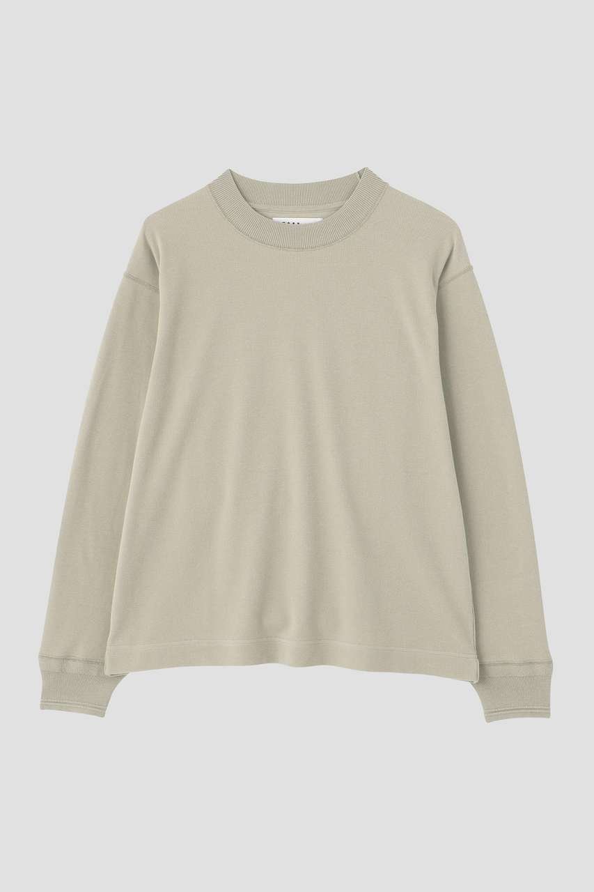 【その他のブランド/Other】のFINE COTTON RIB JERSEY TOP 人気、トレンドファッション・服の通販 founy(ファニー) 　ファッション　Fashion　レディースファッション　Fashion for Women　トップス・カットソー　Cut & Sew Tops　シャツ・ブラウス・オフィスカジュアル　Elegant Blouses & Button-Ups　ロングTシャツ・Tシャツ　Longline T-Shirts & Tees　カットソー・ベーシックTシャツ　Cut-and-Sewn Tops / Stretch Tees & Basics　カットソー　Cut and Sewn Top　サーマル　Thermal, Waffle Knit　スリーブ　Sleeve, Long Sleeve / Short Sleeve　ロング　Long, Long-Length　新作・新入荷　New Arrivals / New In　other-5|ID: prp329100004887319 ipo3291000000036492029