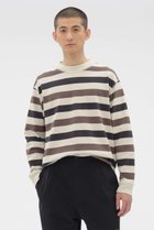 【その他のブランド/Other】のTHREE COLOUR BLOCK STRIPE TOP 人気、トレンドファッション・服の通販 founy(ファニー) ファッション Fashion レディースファッション Fashion for Women トップス・カットソー Cut & Sew Tops シャツ・ブラウス・オフィスカジュアル Elegant Blouses & Button-Ups ロングTシャツ・Tシャツ Longline T-Shirts & Tees カットソー・ベーシックTシャツ Cut-and-Sewn Tops / Stretch Tees & Basics カットソー Cut and Sewn Top シンプル Simple, Minimal ストライプ Stripe, Striped Pattern スリット Slit, Slit Detail スリーブ Sleeve, Long Sleeve / Short Sleeve バランス Balance, Style Balance ロング Long, Long-Length ワイド Wide, Wide Fit 新作・新入荷 New Arrivals / New In thumbnail チエツク|ID: prp329100004887322 ipo3291000000036492038