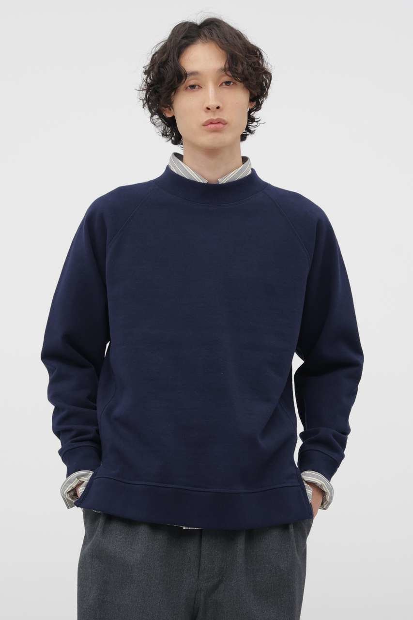 【その他のブランド/Other】のSOFT COTTON LOOPBACK TOP インテリア・キッズ・メンズ・レディースファッション・服の通販 founy(ファニー) 　ファッション　Fashion　レディースファッション　Fashion for Women　トップス・カットソー　Cut & Sew Tops　シャツ・ブラウス・オフィスカジュアル　Elegant Blouses & Button-Ups　ロングTシャツ・Tシャツ　Longline T-Shirts & Tees　カットソー・ベーシックTシャツ　Cut-and-Sewn Tops / Stretch Tees & Basics　カッティング　Cutting Detail　コンパクト　Compact, Small Size　シンプル　Simple, Minimal　スウェット / スエット　Sweatshirt, Sweatwear　スリーブ　Sleeve, Long Sleeve / Short Sleeve　バランス　Balance, Style Balance　パイピング　Piping, Trim Design　フィット　Fit, Slim Fit　ブリーチ　Bleach, Washed Finish　ループ　Loop, Loop Knit　ロング　Long, Long-Length　新作・新入荷　New Arrivals / New In　ネイビー|ID: prp329100004887325 ipo3291000000036492060