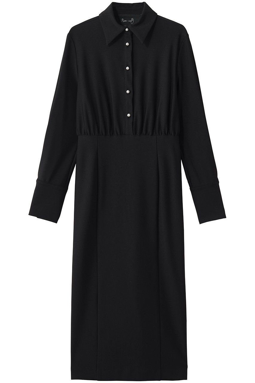 【ルームエイト/Room no.8】のAIR JERSEY パールボタン シャツドレス 人気、トレンドファッション・服の通販 founy(ファニー) 　ファッション　Fashion　レディースファッション　Fashion for Women　ワンピース　Dresses　フォーマル・パーティードレス・結婚式用ドレス　Elegant & Casual Dresses　チュニック　Tunic Tops & Dresses　オケージョン　Occasion Wear　ジャケット　Jacket, Outerwear　チュニック　Tunic, Long Top　ドレス　Dress, One-Piece　パール　Pearl, Pearl Accent　ロング　Long, Long-Length　エレガント 上品　Elegant　新作・新入荷　New Arrivals / New In　春　Spring　 other-1|ID: prp329100004887327 ipo3291000000036492078