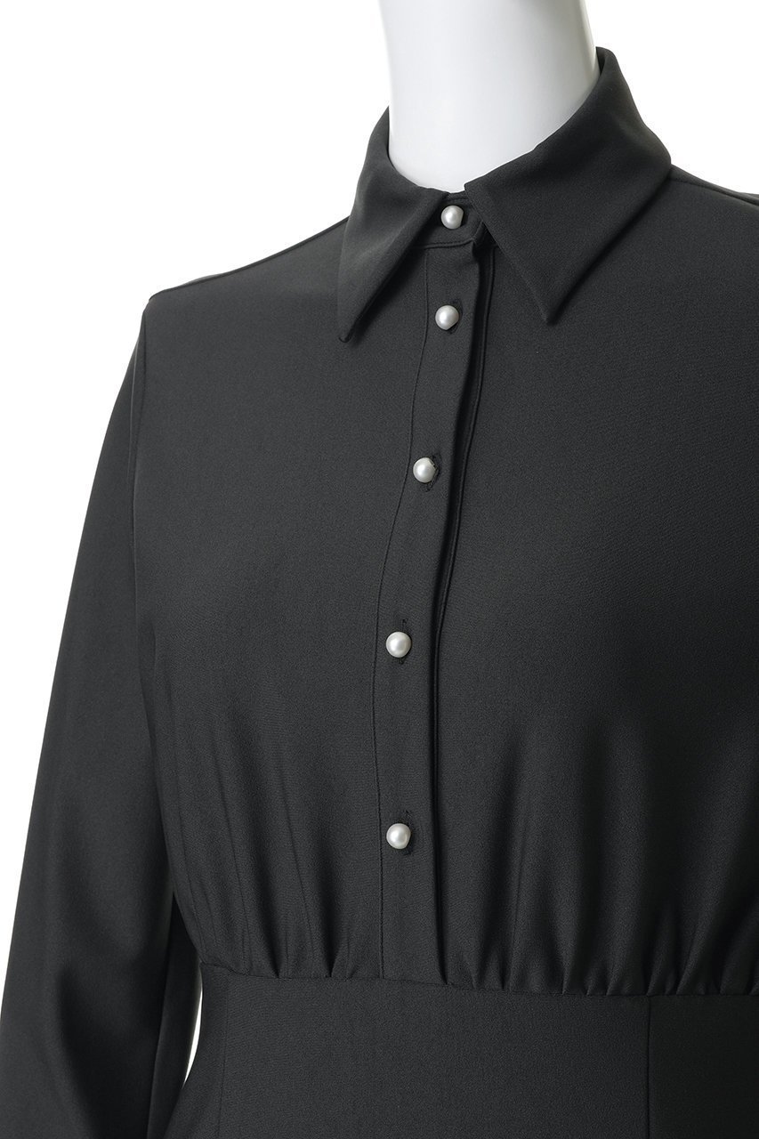 【ルームエイト/Room no.8】のAIR JERSEY パールボタン シャツドレス 人気、トレンドファッション・服の通販 founy(ファニー) 　ファッション　Fashion　レディースファッション　Fashion for Women　ワンピース　Dresses　フォーマル・パーティードレス・結婚式用ドレス　Elegant & Casual Dresses　チュニック　Tunic Tops & Dresses　オケージョン　Occasion Wear　ジャケット　Jacket, Outerwear　チュニック　Tunic, Long Top　ドレス　Dress, One-Piece　パール　Pearl, Pearl Accent　ロング　Long, Long-Length　エレガント 上品　Elegant　新作・新入荷　New Arrivals / New In　春　Spring　other-5|ID: prp329100004887327 ipo3291000000036492098