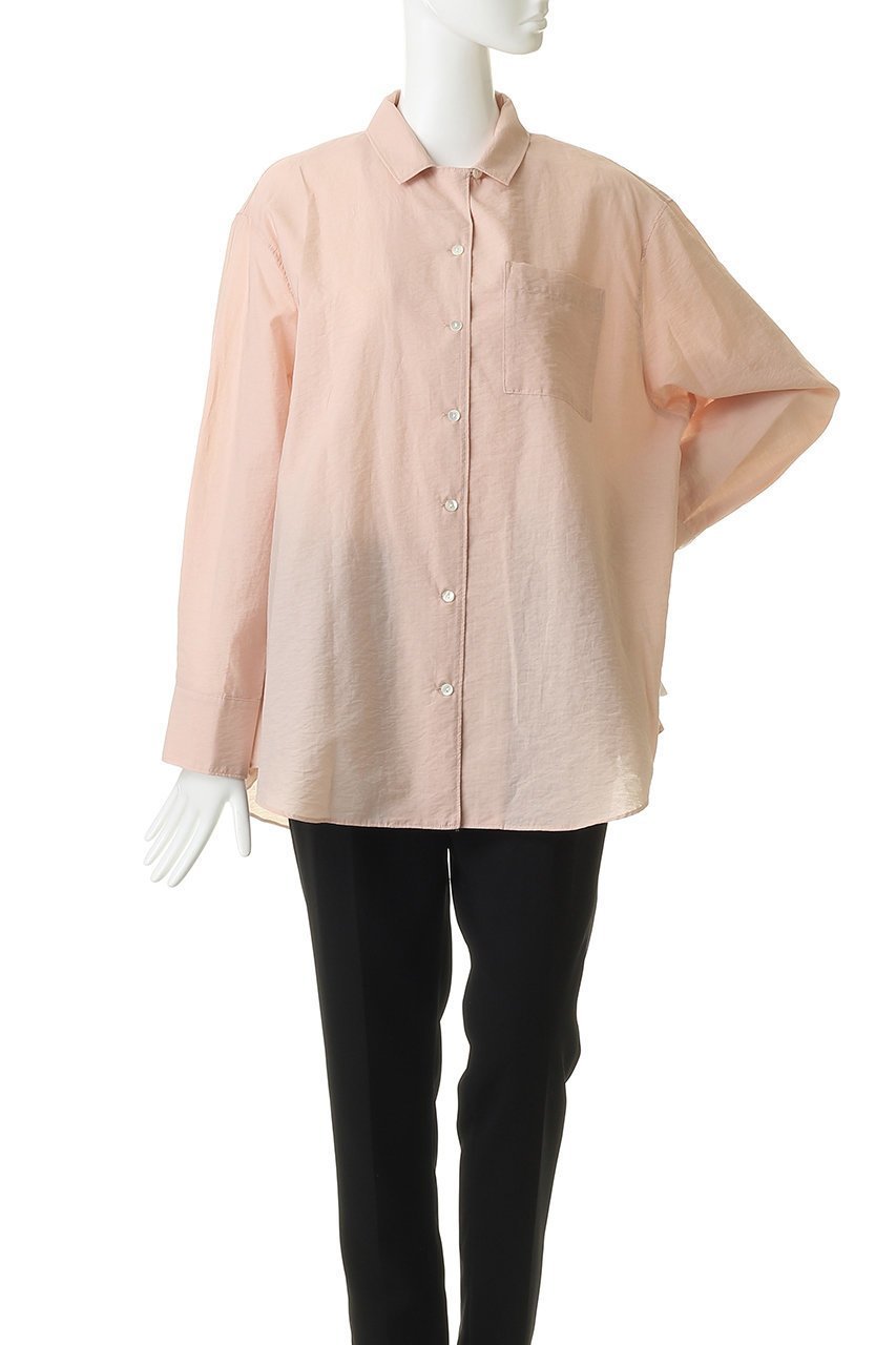 【マノフ/MANOF】のBACK LAYERED SHEER SHIRTトップス 人気、トレンドファッション・服の通販 founy(ファニー) 　ファッション　Fashion　レディースファッション　Fashion for Women　トップス・カットソー　Cut & Sew Tops　シャツ・ブラウス・オフィスカジュアル　Elegant Blouses & Button-Ups　シアー　Sheer, See-Through　スリーブ　Sleeve, Long Sleeve / Short Sleeve　ロング　Long, Long-Length　夏　Summer　新作・新入荷　New Arrivals / New In　春　Spring　S/S・春夏　SS, Spring/Summer, Warm Season　長袖　Long Sleeve, Full Sleeve　other-7|ID: prp329100004887336 ipo3291000000036492166