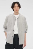 【その他のブランド/Other】のWORN COTTON HAIRLINE STRIPE SHIRT 人気、トレンドファッション・服の通販 founy(ファニー) ファッション Fashion レディースファッション Fashion for Women トップス・カットソー Cut & Sew Tops シャツ・ブラウス・オフィスカジュアル Elegant Blouses & Button-Ups なめらか Smooth, Silky Texture スリーブ Sleeve, Long Sleeve / Short Sleeve リラックス Relax, Relaxed Fit ロング Long, Long-Length 新作・新入荷 New Arrivals / New In thumbnail カーキ|ID: prp329100004887348 ipo3291000000036492249