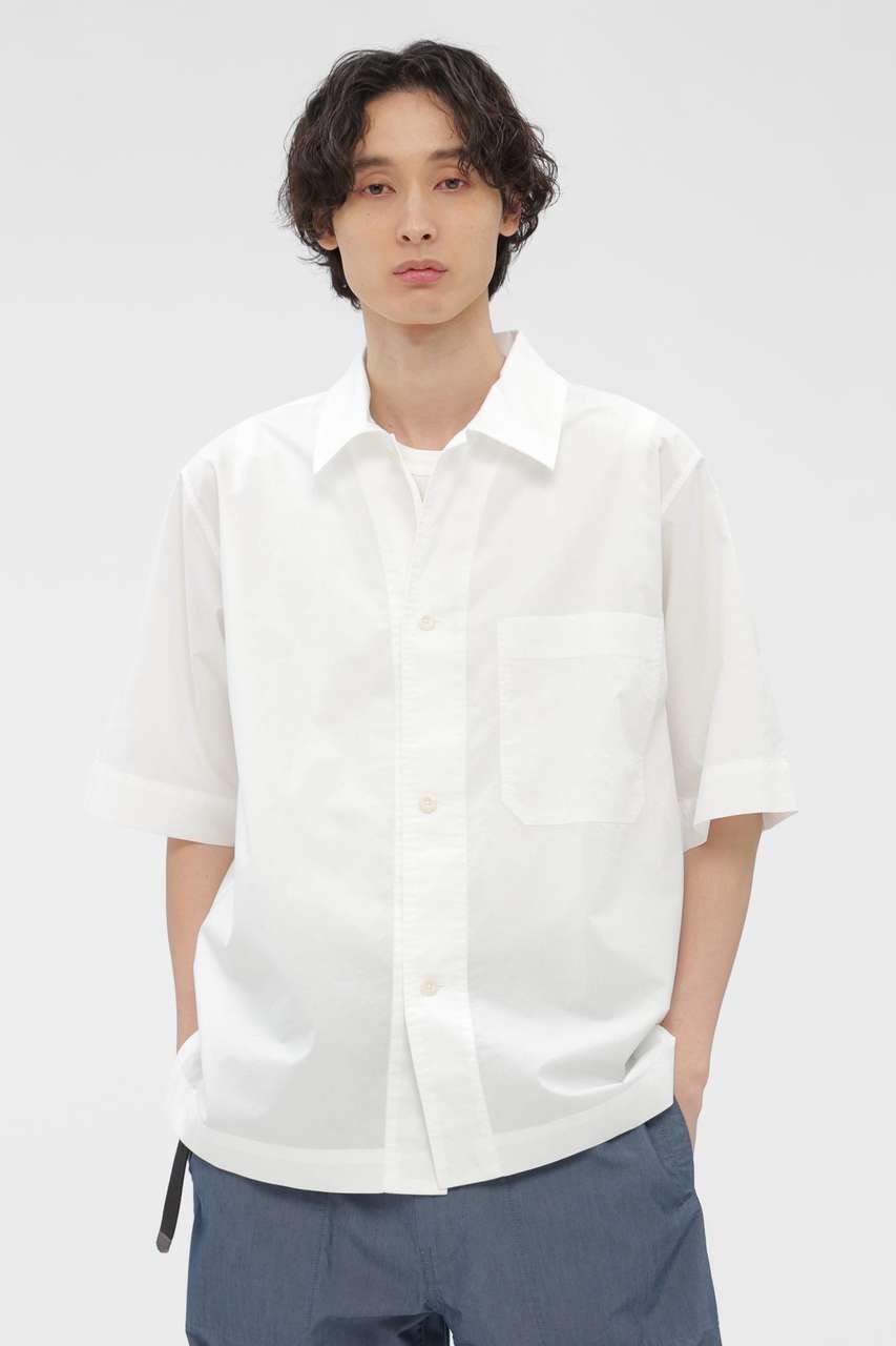【その他のブランド/Other】のCOTTON RAMIE POPLIN SHIRT 人気、トレンドファッション・服の通販 founy(ファニー) 　ファッション　Fashion　レディースファッション　Fashion for Women　トップス・カットソー　Cut & Sew Tops　シャツ・ブラウス・オフィスカジュアル　Elegant Blouses & Button-Ups　ショート　Short, Short Length　スリーブ　Sleeve, Long Sleeve / Short Sleeve　タイプライター　Typewriter Fabric, Crisp Cotton　バランス　Balance, Style Balance　ロールアップ　Roll-Up, Cuffed Hem　新作・新入荷　New Arrivals / New In　 other-1|ID: prp329100004887362 ipo3291000000036492341