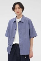 【マーガレット ハウエル/MARGARET HOWELL / MEN】のCOTTON RAMIE POPLIN SHIRT ブルー|ID: prp329100004887362 ipo3291000000036784988
