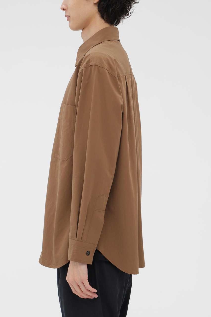 【その他のブランド/Other】のCOTTON BLEND SHIRTING SHIRT 人気、トレンドファッション・服の通販 founy(ファニー) 　ファッション　Fashion　レディースファッション　Fashion for Women　トップス・カットソー　Cut & Sew Tops　シャツ・ブラウス・オフィスカジュアル　Elegant Blouses & Button-Ups　スリーブ　Sleeve, Long Sleeve / Short Sleeve　ネップ　Nepp, Slub Yarn　パッチ　Patch, Appliqué　ポケット　Pocket, Pocket Detail　ロング　Long, Long-Length　新作・新入荷　New Arrivals / New In　other-3|ID: prp329100004887366 ipo3291000000036492386