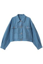 【スリー ドッツ/three dots】のシアー デニムジャケット ウォッシュド|ID: prp329100004887368 ipo3291000000036492400