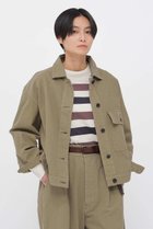 【マーガレットハウエル/MARGARET HOWELL】のBELGIAN LINEN COTTON PLAINWEAVE BLOUSON カーキ|ID: prp329100004887378 ipo3291000000036575178