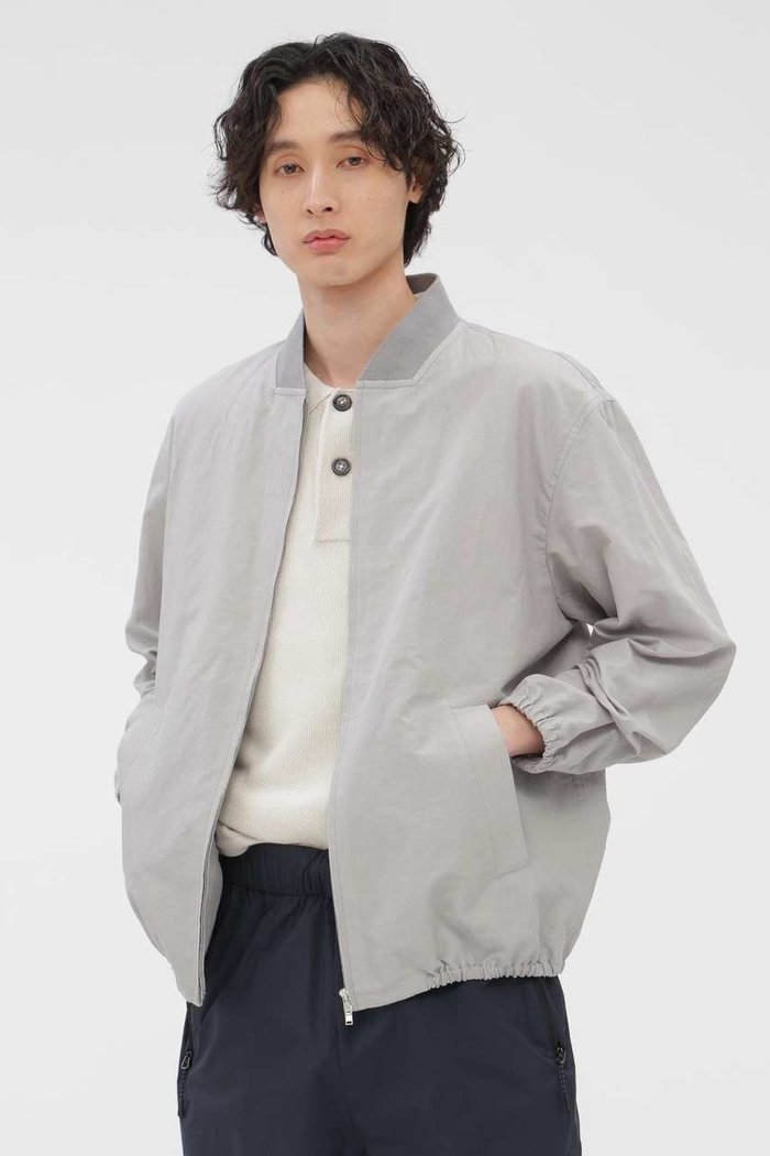 【マーガレット ハウエル/MARGARET HOWELL / MEN】のCOTTON RAMIE POPLIN BLOUSON インテリア・キッズ・メンズ・レディースファッション・服の通販 founy(ファニー) https://founy.com/ ファッション Fashion レディースファッション Fashion for Women アウター Coat / Outerwear Collection レディースジャケット・軽アウター Jackets ブルゾンジャケット・スポーティアウター Blouson Jackets シャーリング Shirring, Ruched ジャケット Jacket, Outerwear バランス Balance, Style Balance ブルゾン Blouson, Bomber Jacket |ID: prp329100004887388 ipo3291000000036575206