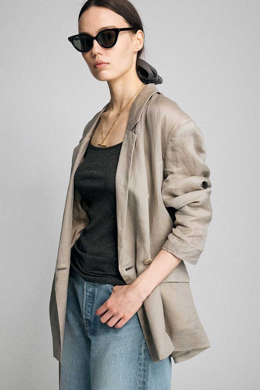 【ブリル/BRILL】のラミーツイルジャケット インテリア・キッズ・メンズ・レディースファッション・服の通販 founy(ファニー) 　ファッション　Fashion　レディースファッション　Fashion for Women　アウター　Coat / Outerwear Collection　レディースジャケット・軽アウター　Jackets　シアー　Sheer, See-Through　ジャケット　Jacket, Outerwear　エレガント 上品　Elegant　新作・新入荷　New Arrivals / New In　ベージュ|ID: prp329100004887394 ipo3291000000036492604