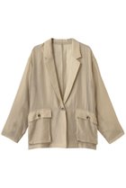 【スリー ドッツ/three dots】のシャイニー シャツジャケット 人気、トレンドファッション・服の通販 founy(ファニー) ファッション Fashion レディースファッション Fashion for Women アウター Coat / Outerwear Collection レディースジャケット・軽アウター Jackets おすすめ Recommended / Our Picks カーディガン Cardigan, Knitwear シアー Sheer, See-Through シャイニー Shiny, Glossy Finish ジャケット Jacket, Outerwear フラップ Flap, Flap Pocket ポケット Pocket, Pocket Detail エレガント 上品 Elegant 夏 Summer 新作・新入荷 New Arrivals / New In thumbnail ベージュ|ID: prp329100004887398 ipo3291000000036492635