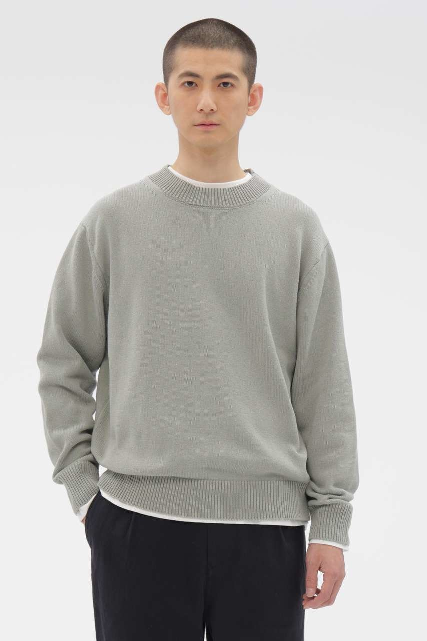 【その他のブランド/Other】のSPORTS COTTON KNITWEAR インテリア・キッズ・メンズ・レディースファッション・服の通販 founy(ファニー) 　ファッション　Fashion　レディースファッション　Fashion for Women　トップス・カットソー　Cut & Sew Tops　ニット　Knit Tops & Sweaters　カジュアルプルオーバー・ニットトップス　Pullovers & Knit Tops / Casual Pullovers　コンパクト　Compact, Small Size　シンプル　Simple, Minimal　スウェット / スエット　Sweatshirt, Sweatwear　デニム　Denim, Jeans Material　バランス　Balance, Style Balance　フィット　Fit, Slim Fit　新作・新入荷　New Arrivals / New In　グリーン|ID: prp329100004887408 ipo3291000000036492719