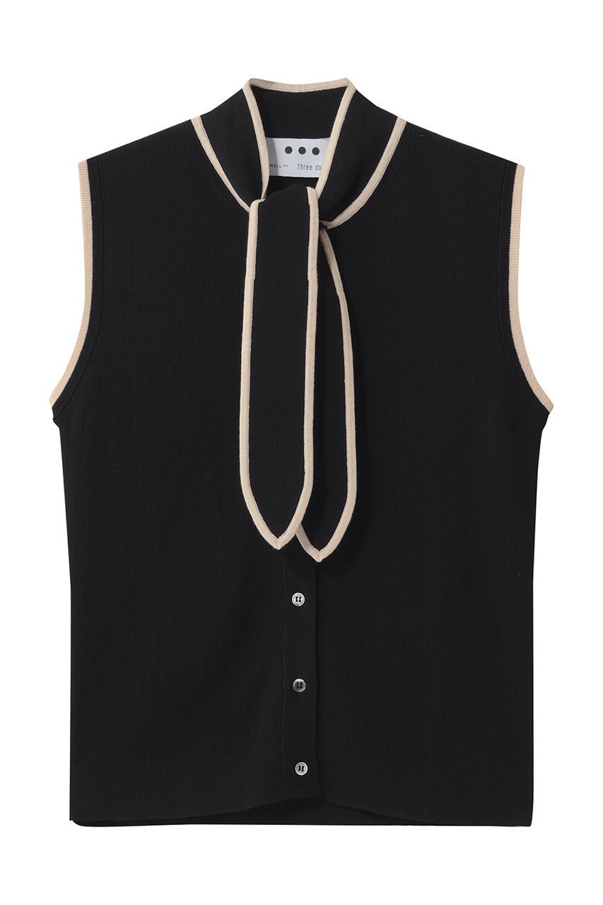 【スリー ドッツ/three dots】のサンディーコットン タイトップス インテリア・キッズ・メンズ・レディースファッション・服の通販 founy(ファニー) 　ファッション　Fashion　レディースファッション　Fashion for Women　トップス・カットソー　Cut & Sew Tops　ニット　Knit Tops & Sweaters　カジュアルプルオーバー・ニットトップス　Pullovers & Knit Tops / Casual Pullovers　インナー　Innerwear　クラシカル　Classical, Vintage-Inspired　コンパクト　Compact, Small Size　ジャケット　Jacket, Outerwear　スラックス　Slacks, Dress Pants　バランス　Balance, Style Balance　フィット　Fit, Slim Fit　新作・新入荷　New Arrivals / New In　ブラック|ID: prp329100004887411 ipo3291000000036492742