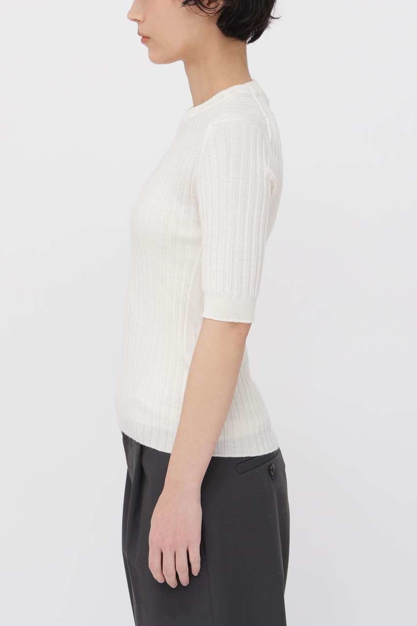 【マーガレットハウエル/MARGARET HOWELL】のFINE WOOL COTTON KNITWEAR 人気、トレンドファッション・服の通販 founy(ファニー) 　ファッション　Fashion　レディースファッション　Fashion for Women　トップス・カットソー　Cut & Sew Tops　ニット　Knit Tops & Sweaters　カジュアルプルオーバー・ニットトップス　Pullovers & Knit Tops / Casual Pullovers　なめらか　Smooth, Silky Texture　バランス　Balance, Style Balance　フィット　Fit, Slim Fit　エレガント 上品　Elegant　新作・新入荷　New Arrivals / New In　other-4|ID: prp329100004887412 ipo3291000000036492773