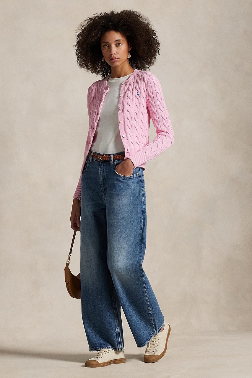 【ラルフローレン/RALPH LAUREN】の【POLO RALPH LAUREN】ケーブルニット コットン クルーネック カーディガン 人気、トレンドファッション・服の通販 founy(ファニー) 　ファッション　Fashion　レディースファッション　Fashion for Women　トップス・カットソー　Cut & Sew Tops　ニット　Knit Tops & Sweaters　カーディガン・羽織り　Layered Style Cardigans　カフス　Cuff Design　カーディガン　Cardigan, Knitwear　スリム　Slim, Slim Fit　バランス　Balance, Style Balance　フィット　Fit, Slim Fit　エレガント 上品　Elegant　定番　Standard, Basic Item　新作・新入荷　New Arrivals / New In　other-3|ID: prp329100004887415 ipo3291000000036492790