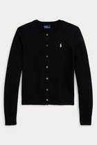 【ラルフローレン/RALPH LAUREN】の【POLO RALPH LAUREN】コットン クルーネック カーディガン ブラック|ID: prp329100004887418 ipo3291000000036492803
