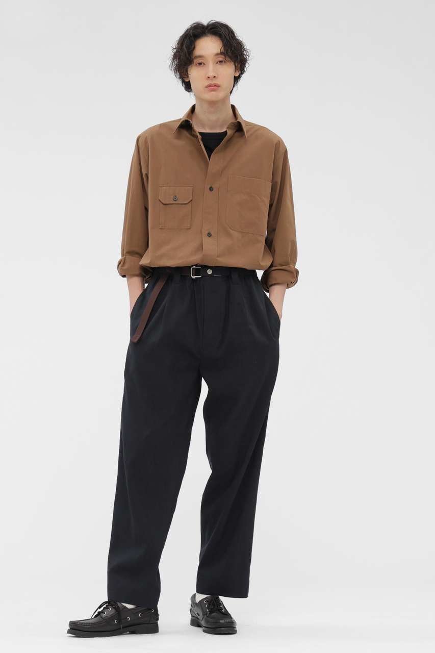【その他のブランド/Other】のLINEN WOOL SILK PLAINWEAVE TROUSERS インテリア・キッズ・メンズ・レディースファッション・服の通販 founy(ファニー) 　ファッション　Fashion　レディースファッション　Fashion for Women　パンツ　Pants & Trousers　おすすめ　Recommended / Our Picks　シルク　Silk, 100% Silk　セットアップ　Set-Up, Coordinated Outfit　ドローストリング　Drawstring, Pull Cord　バランス　Balance, Style Balance　ブルゾン　Blouson, Bomber Jacket　プリーツ　Pleats, Pleated　ベーシック　Basic, Essential　リネン　Linen, Linen Fabric　新作・新入荷　New Arrivals / New In　ネイビー|ID: prp329100004887424 ipo3291000000036492856