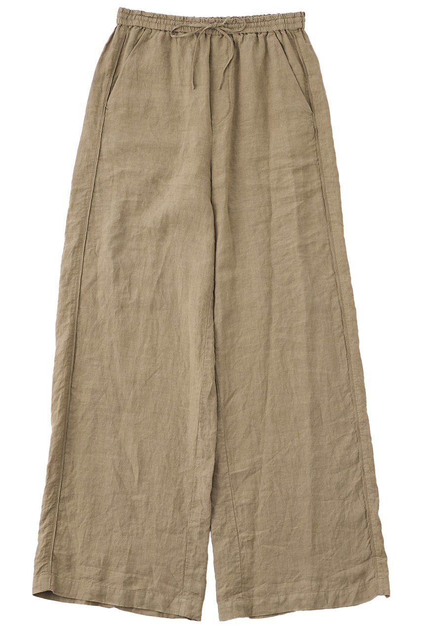 【ザ ストア バイ シー/THE STORE by C】の【COCUCA】リネンペアリングパンツ インテリア・キッズ・メンズ・レディースファッション・服の通販 founy(ファニー) 　ファッション　Fashion　レディースファッション　Fashion for Women　パンツ　Pants & Trousers　ジュエリー　Jewelry, Accessories　セットアップ　Set-Up, Coordinated Outfit　パイピング　Piping, Trim Design　リゾート　Resort, Vacation Style　リネン　Linen, Linen Fabric　リラックス　Relax, Relaxed Fit　おすすめ　Recommended / Our Picks　新作・新入荷　New Arrivals / New In　ダークベージュ|ID: prp329100004887428 ipo3291000000036492881