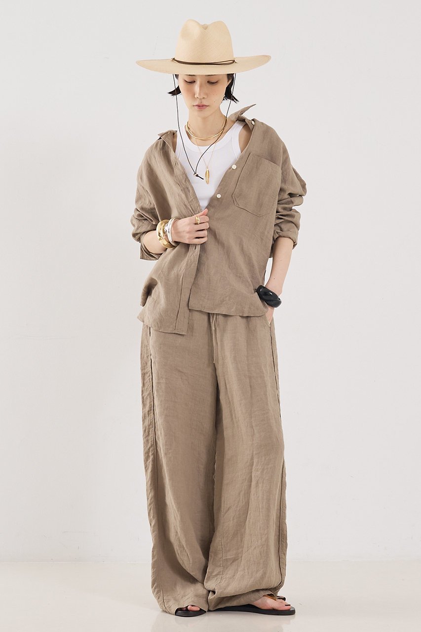 【ザ ストア バイ シー/THE STORE by C】の【COCUCA】リネンペアリングパンツ 人気、トレンドファッション・服の通販 founy(ファニー) 　ファッション　Fashion　レディースファッション　Fashion for Women　パンツ　Pants & Trousers　ジュエリー　Jewelry, Accessories　セットアップ　Set-Up, Coordinated Outfit　パイピング　Piping, Trim Design　リゾート　Resort, Vacation Style　リネン　Linen, Linen Fabric　リラックス　Relax, Relaxed Fit　おすすめ　Recommended / Our Picks　新作・新入荷　New Arrivals / New In　other-5|ID: prp329100004887428 ipo3291000000036492885