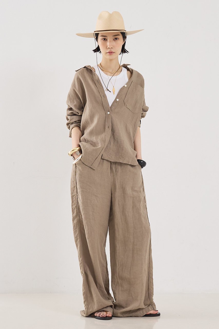 【ザ ストア バイ シー/THE STORE by C】の【COCUCA】リネンペアリングパンツ 人気、トレンドファッション・服の通販 founy(ファニー) 　ファッション　Fashion　レディースファッション　Fashion for Women　パンツ　Pants & Trousers　ジュエリー　Jewelry, Accessories　セットアップ　Set-Up, Coordinated Outfit　パイピング　Piping, Trim Design　リゾート　Resort, Vacation Style　リネン　Linen, Linen Fabric　リラックス　Relax, Relaxed Fit　おすすめ　Recommended / Our Picks　新作・新入荷　New Arrivals / New In　other-8|ID: prp329100004887428 ipo3291000000036492889