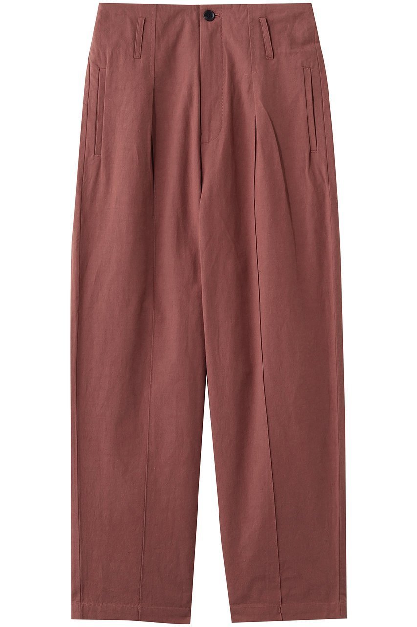 【スリー ドッツ/three dots】のデザート ウェザーパンツ インテリア・キッズ・メンズ・レディースファッション・服の通販 founy(ファニー) 　ファッション　Fashion　レディースファッション　Fashion for Women　パンツ　Pants & Trousers　デザート　Dessert, Sweet Treat　ポケット　Pocket, Pocket Detail　リネン　Linen, Linen Fabric　新作・新入荷　New Arrivals / New In　レッド|ID: prp329100004887430 ipo3291000000036492897