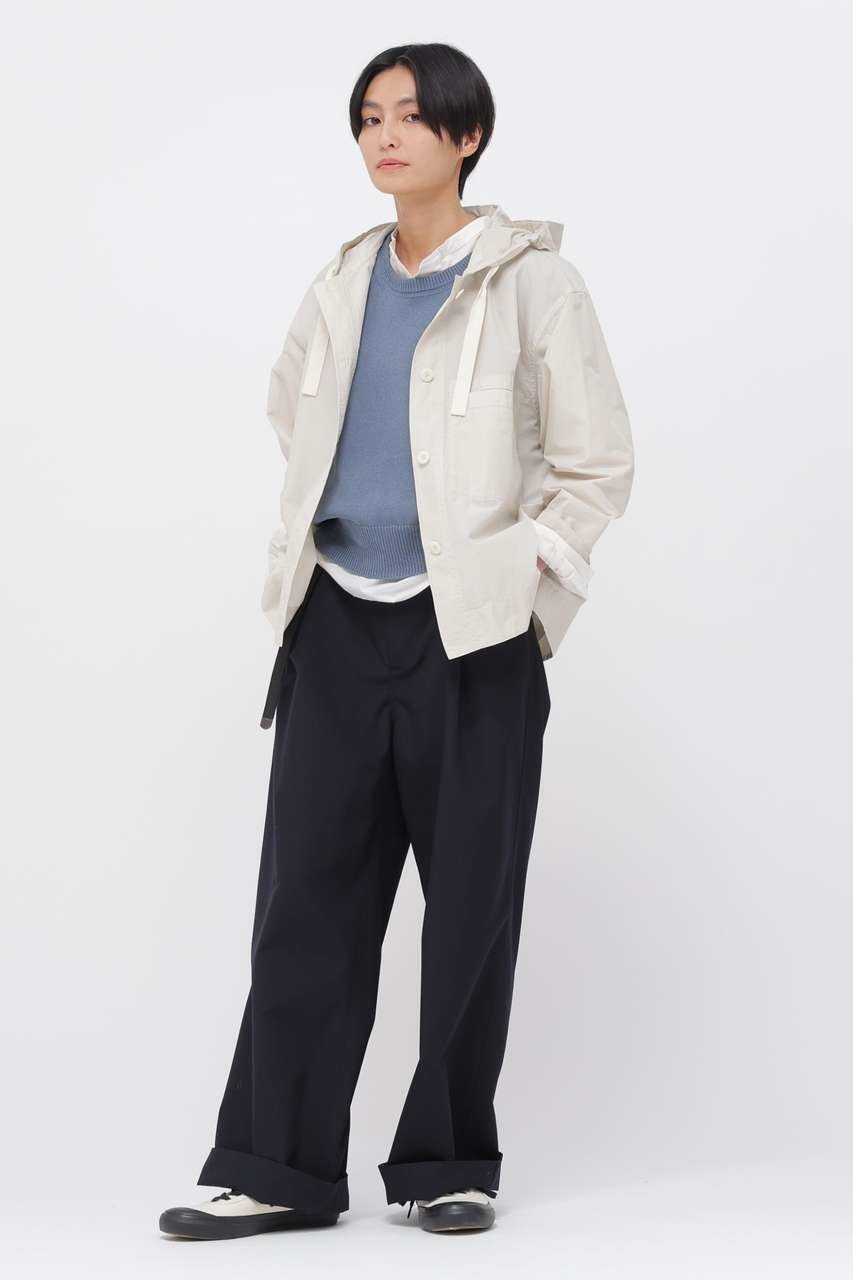 【マーガレットハウエル/MARGARET HOWELL】のUNIFORM WOOL POLYESTER TROUSERS 人気、トレンドファッション・服の通販 founy(ファニー) 　ファッション　Fashion　レディースファッション　Fashion for Women　パンツ　Pants & Trousers　おすすめ　Recommended / Our Picks　なめらか　Smooth, Silky Texture　ジャケット　Jacket, Outerwear　セットアップ　Set-Up, Coordinated Outfit　フラット　Flat, Flat Shoes　ベスト　Vest, Waistcoat　ポケット　Pocket, Pocket Detail　ヨーク　Yoke, Yoke Design　ワイド　Wide, Wide Fit　ワーク　Workwear, Utility Style　新作・新入荷　New Arrivals / New In　other-3|ID: prp329100004887435 ipo3291000000036492935