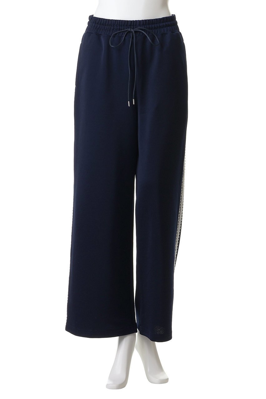 【ミュベール/MUVEIL】のサイドレース裏毛パンツ 人気、トレンドファッション・服の通販 founy(ファニー) 　ファッション　Fashion　レディースファッション　Fashion for Women　パンツ　Pants & Trousers　おすすめ　Recommended / Our Picks　エレガント 上品　Elegant　サテン　Satin, Glossy Fabric　セットアップ　Set-Up, Coordinated Outfit　リラックス　Relax, Relaxed Fit　レース　Lace, Lace Fabric　新作・新入荷　New Arrivals / New In　other-2|ID: prp329100004887442 ipo3291000000036492979