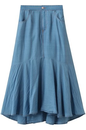 【スリー ドッツ/three dots】 シアー デニムスカート人気、トレンドファッション・服の通販 founy(ファニー) ファッション Fashion レディースファッション Fashion for Women スカート Skirts デニムスカート・カジュアルスカート Denim Skirts ロングスカート Long Skirts / Maxi & Midi Skirts クロップド Cropped, Short Length シアー Sheer, See-Through デニム Denim, Jeans Material フレア Flare, Flared ロング Long, Long-Length 新作・新入荷 New Arrivals / New In |ID:prp329100004887452