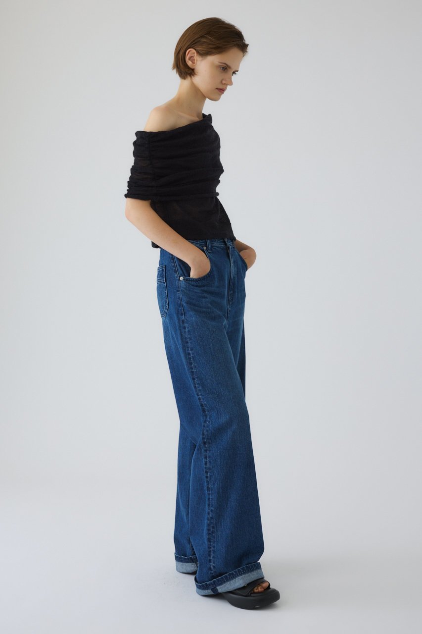 【リムアーク/RIM.ARK】のMiddle straight blue denim/デニム 大人の最旬トレンドファッション＆コーディネート founy(ファウニー) 　ファッション　Fashion　レディースファッション　Fashion for Women　パンツ　Pants & Trousers　デニムパンツ・ジーンズ・美脚デニム　Denim Jeans & Pants　シンプル　Simple, Minimal　スタンダード　Standard, Basic　デニム　Denim, Jeans Material　ワイド　Wide, Wide Fit　other-8|ID: prp329100004887599 ipo3291000000036884656