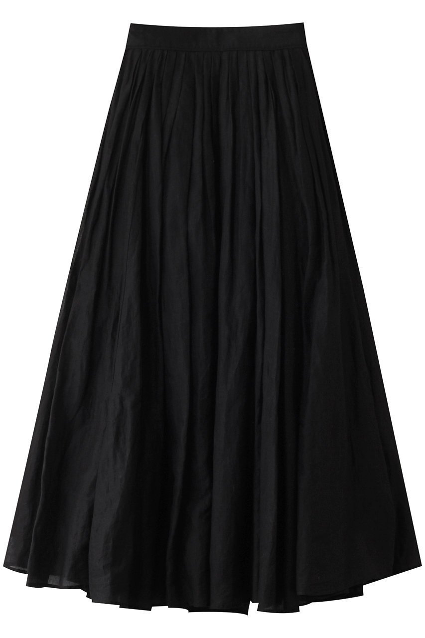 【マリリンムーン/MARILYN MOON】のタックテクニックシアーコットンスカート インテリア・キッズ・メンズ・レディースファッション・服の通販 founy(ファニー) 　ファッション　Fashion　レディースファッション　Fashion for Women　スカート　Skirts　ロングスカート　Long Skirts / Maxi & Midi Skirts　インド　Indian Textile　カットソー　Cut and Sewn Top　ギャザー　Gathered, Ruffled　シアー　Sheer, See-Through　シンプル　Simple, Minimal　ボトム　Bottoms, Lower Wear　ロング　Long, Long-Length　人気　Popular, Best Seller　ブラック|ID: prp329100004887601 ipo3291000000036495453